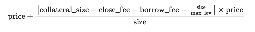 Short Position Calculation